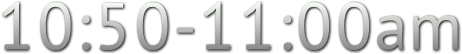 10:50-11:00am 10:50-11:00am